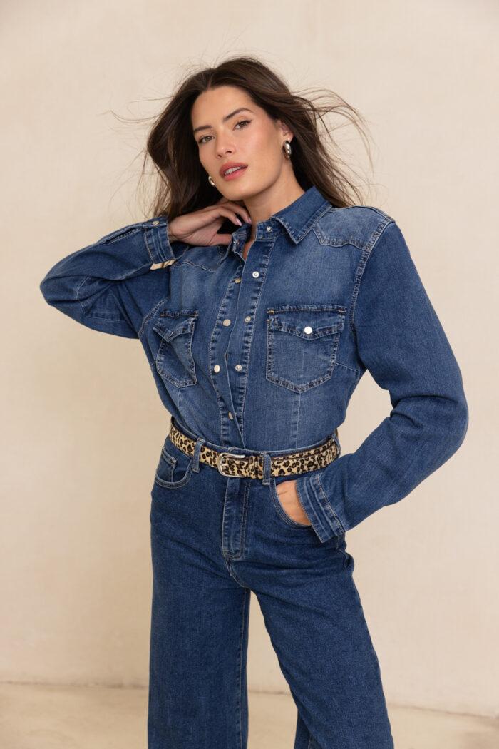 חולצת ג'ינס מלי - Image 6