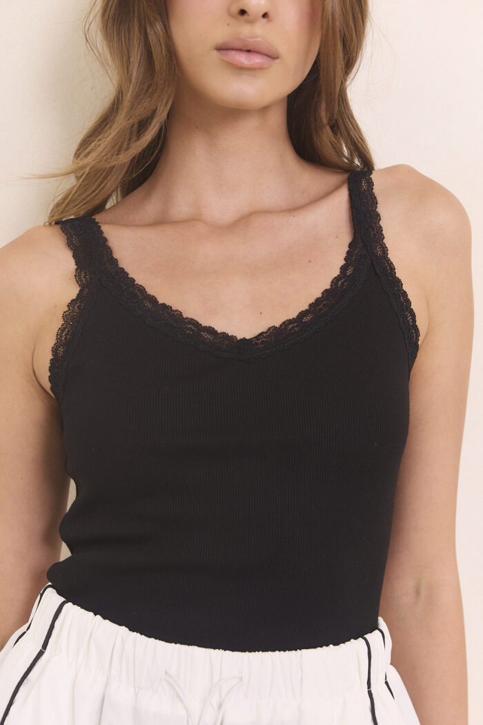 Lace rip tank top - Image 2