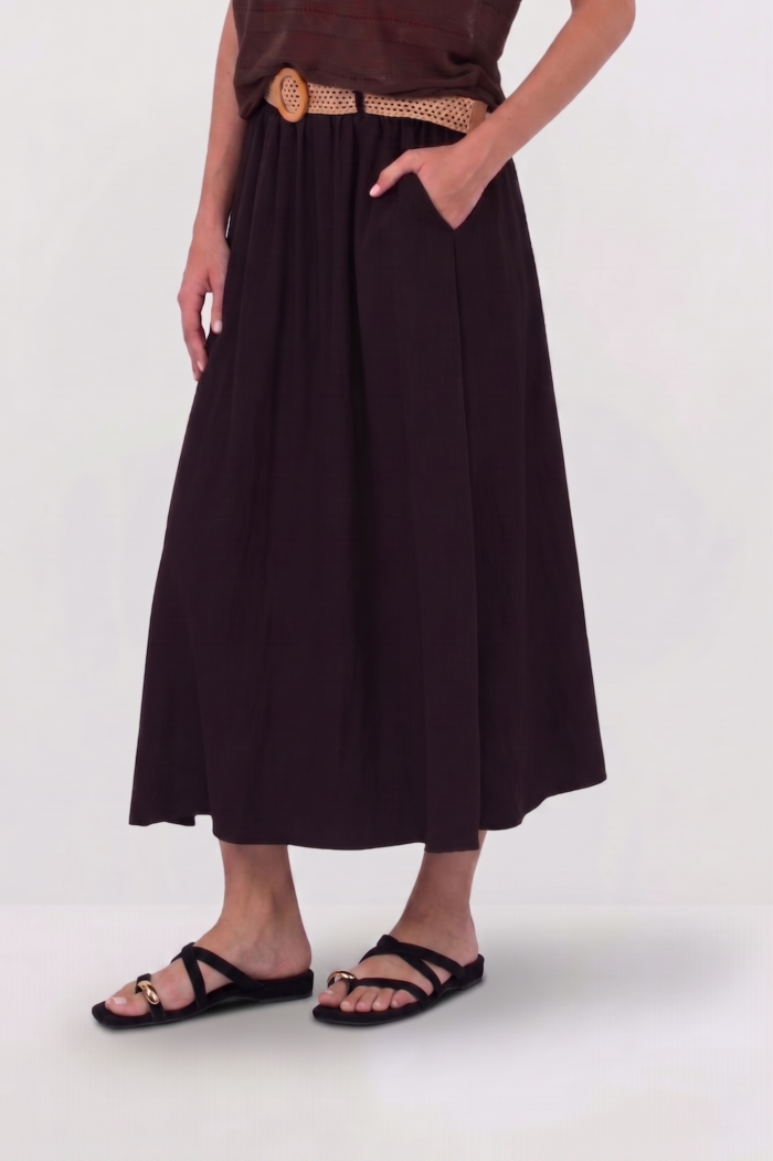 Straw Belt Skirt - Image 5