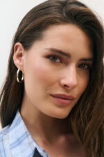 Textured Hoop Earring - Image 3
