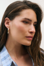 Textured Hoop Earring - Image 2