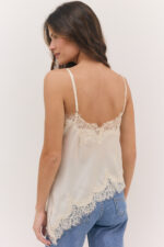 Asymmetric Satin Tank Top - Image 3