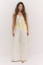 Asymmetric Satin Tank Top - Image 9