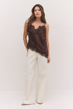 Asymmetric Satin Tank Top - Image 11