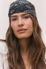 Black Mandala Headscarf