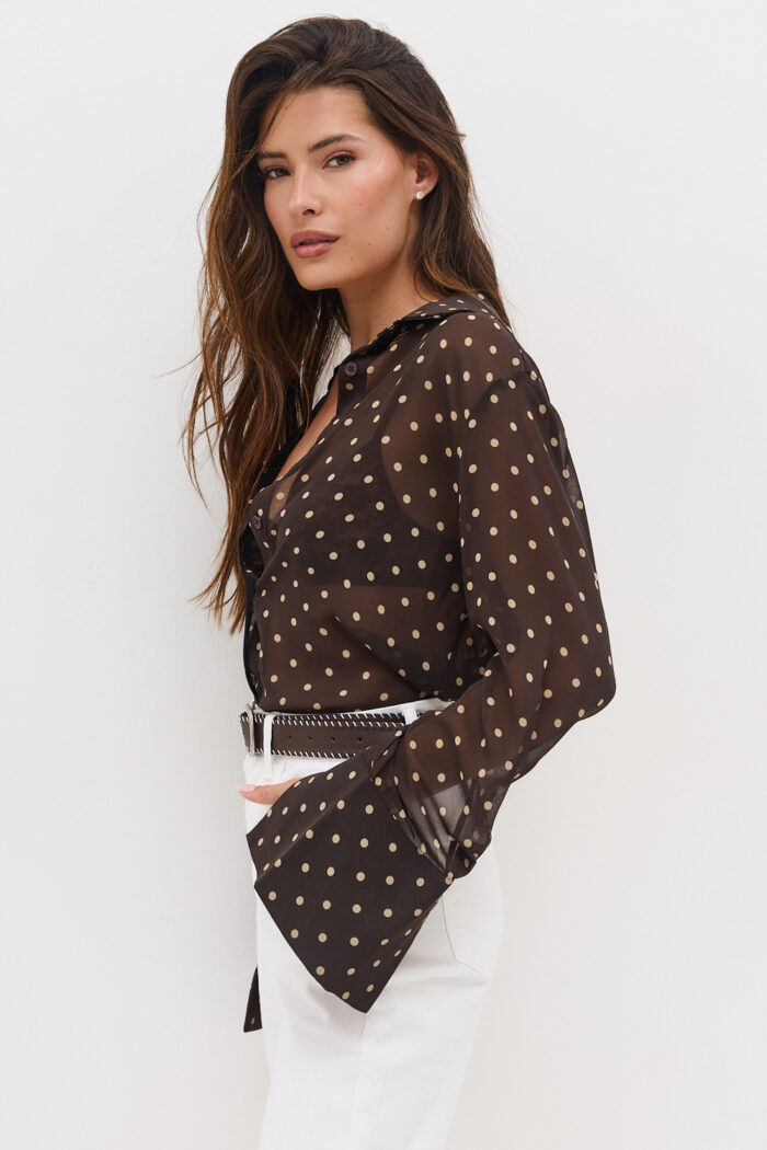 Dotted Button-Down Shirt - Image 7