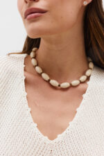 Natural Stone Necklace - Ellipse Mix