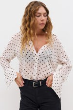 Dotted Button-Down Shirt