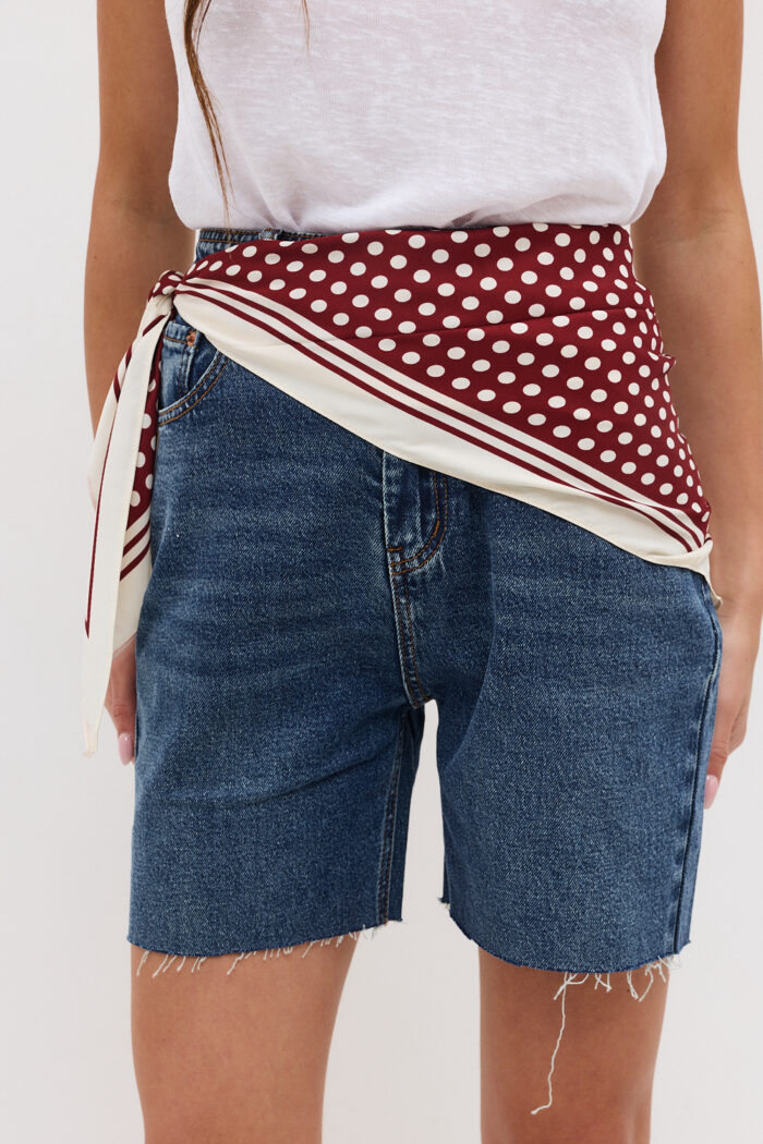Burgundy Dot Headscarf - Image 2