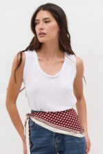 Burgundy Dot Headscarf - Image 4