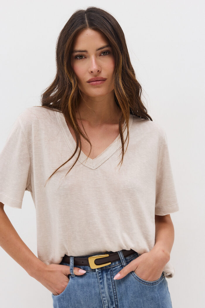 Slub V-Neck Shirt - Image 11