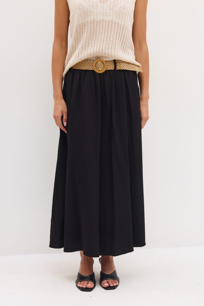 Straw Belt Skirt - Image 8