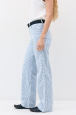 Light Blue Stripe Jeans - Image 4