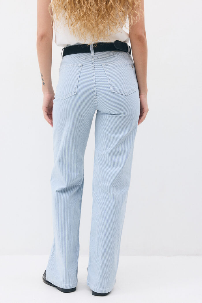 Light Blue Stripe Jeans - Image 3