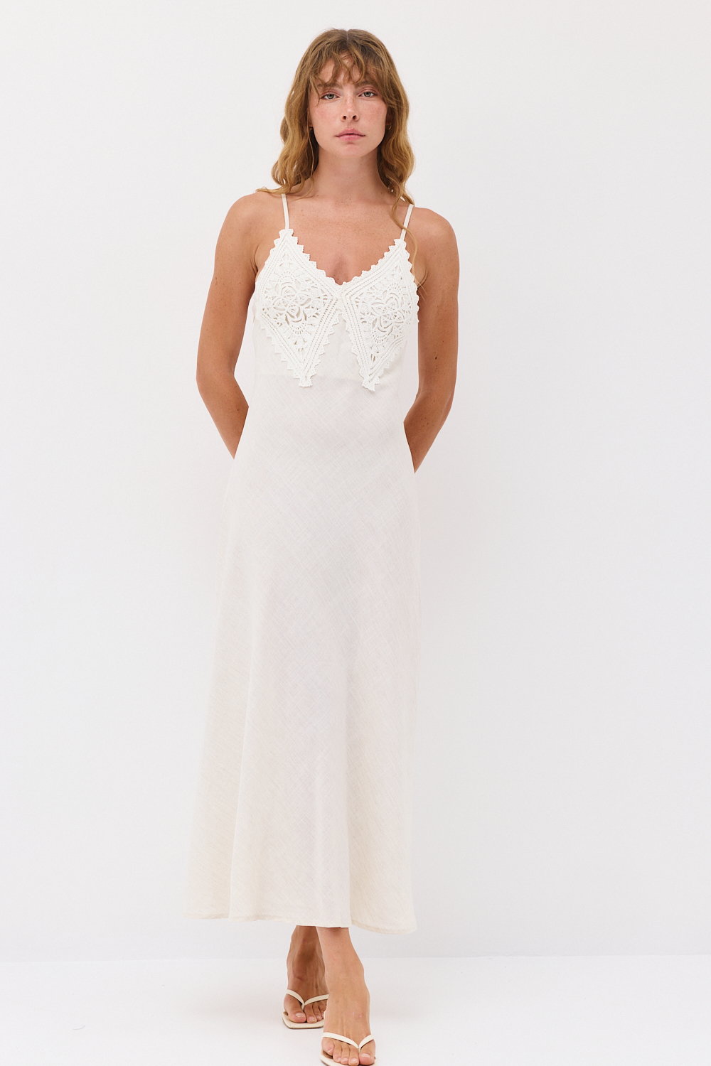 yucca-8-7127024 Crochet Mix Dress - Image 1