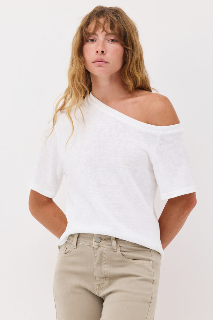 Asymmetric Slub T-Shirt - Image 7