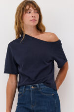 Asymmetric Slub T-Shirt