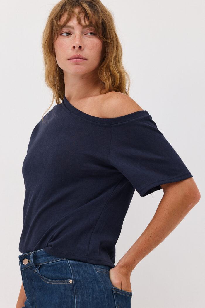 Asymmetric Slub T-Shirt - Image 4